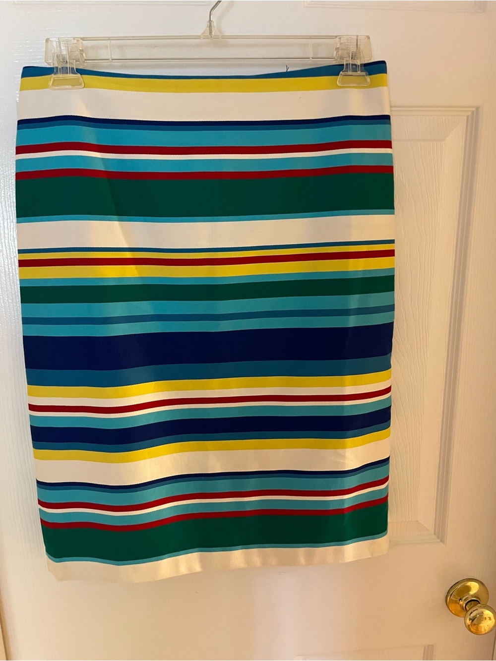 Talbots Bright Multicolor Striped Pencil Skirt